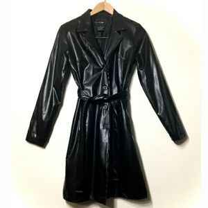 Women's Leather Trenchcoat; By Outer Edge